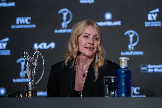 Madrid, Spain. 20 April 2026. Press conference of Nadia Comaneci after receiving the Laureus Lifetime Achievement 2026 Award Madrid Spain Copyright: xNanoxCalvox xVWPicsx NN-LAUREUSAWARDS2026-74