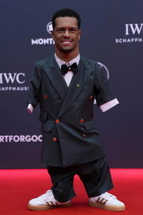 Gabriel Geraldo dos Santos Araujo attends the red carpet during 2026 Laureus World Sport Awards. April 20,2026. (202604201101)
