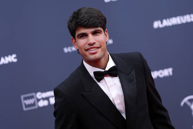 Carlos Alcaraz attends the red carpet during 2026 Laureus World Sport Awards. April 20,2026. (20260420904)