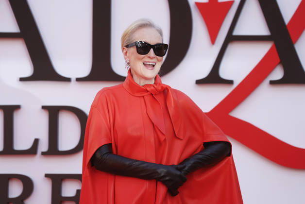 Meryl Streep arrives on the red carpet for the 20th Century Studios The Devil Wears Prada 2 World Premiere at David Geffen Hall, Lincoln Center, on Monday, April 20, 2026 in New York City.  NYP20260420257 JOHNxANGELILLO