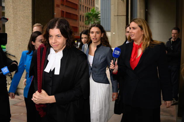 REBEL WILSON COURT, Barrister Sue Chrysanthou (left) and Charlotte MacInnes (centre) arrive at the Federal Court of Australia, in Sydney, Tuesday, April 21, 2026. ( NO ARCHIVING SYDNEY NEW SOUTH WALES AUSTRALIA  Copyright: xDANxHIMBRECHTSx 20260421197146694966