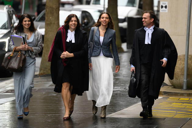 REBEL WILSON COURT, Barrister Sue Chrysanthou (second left) and Charlotte MacInnes (centre) arrive at the Federal Court of Australia, in Sydney, Tuesday, April 21, 2026. ( NO ARCHIVING SYDNEY NEW SOUTH WALES AUSTRALIA  Copyright: xDANxHIMBRECHTSx 20260421152307164430