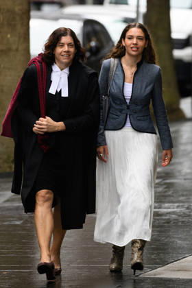 REBEL WILSON COURT, Barrister Sue Chrysanthou (left) and Charlotte MacInnes arrive at the Federal Court of Australia, in Sydney, Tuesday, April 21, 2026. ( NO ARCHIVING SYDNEY NEW SOUTH WALES AUSTRALIA  Copyright: xDANxHIMBRECHTSx 20260421160755993641