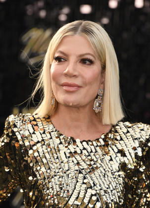 HOLLYWOOD, CA - APRIL 20: Tori Spelling at the premiere of Michael on April 20, 2026 at TCL Chinese Theatre in Hollywood, California. Copyright: xJeffreyxMayer MediaPunchx