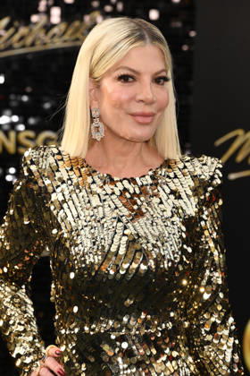 HOLLYWOOD, CA - APRIL 20: Tori Spelling at the premiere of Michael on April 20, 2026 at TCL Chinese Theatre in Hollywood, California. Copyright: xJeffreyxMayer MediaPunchx