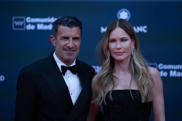 April 20, 2026, Madrid, Spain: Laureus Academy Member, Portuguese Footballer Luis Figo and Helen Svedin attends the Laureus World Sports Awards Madrid 2026 Madrid Spain  - ZUMAs197 20260420_aaa_s197_309 Copyright: xDavidxCanalesx