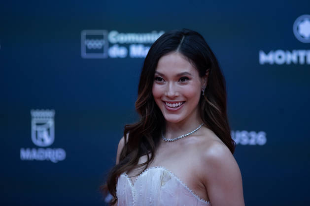 April 20, 2026, Madrid, Spain: Laureus Academy Ambassador, Chinese- American freestyler skier Eileen Gu attends the Laureus World Sports Awards Madrid 2026 Madrid Spain  - ZUMAs197 20260420_aaa_s197_307 Copyright: xDavidxCanalesx