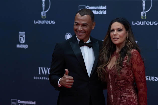 April 20, 2026, Madrid, Spain: Laureus Academy Member, Brazilian footballer Cafu and guest attends the Laureus World Sports Awards Madrid 2026 Madrid Spain - ZUMAs197 20260420_aaa_s197_296 Copyright: xDavidxCanalesx