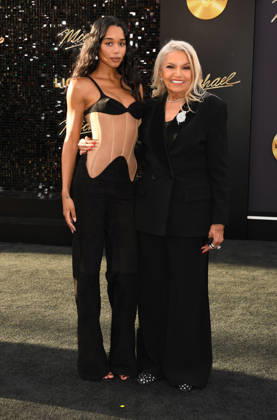 HOLLYWOOD, CA - APRIL 20: Laura Harrier and Suzanne de Passe at the premiere of Michael on April 20, 2026 at TCL Chinese Theatre in Hollywood, California. Copyright: xJeffreyxMayer MediaPunchx