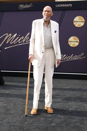 LOS ANGELES, CALIFORNIA - APRIL 20:Kareem Abdul-Jabbar at Lionsgate s Michael Los Angeles premiere at Dolby Theatre on April 20, 2026 in Los Angeles, California. Credit: USA  - ZUMAa123 20260420_zaa_a123_210 Copyright: xAdMediax