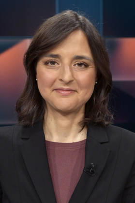 Samina Sultan in der ARD-Talkshow hart aber fair im Studio Adlershof. Berlin, 20.04.2026