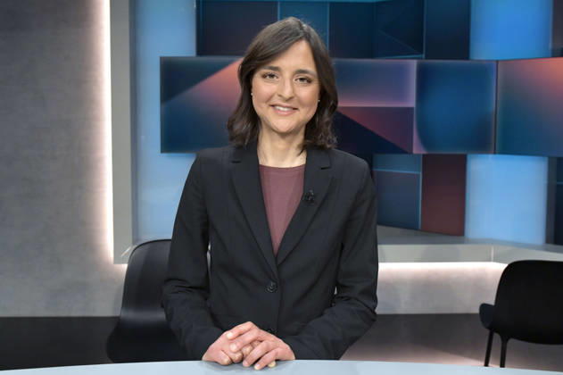 Samina Sultan in der ARD-Talkshow hart aber fair im Studio Adlershof. Berlin, 20.04.2026