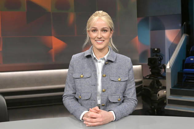 Marie Hoffmann in der ARD-Talkshow hart aber fair im Studio Adlershof. Berlin, 20.04.2026