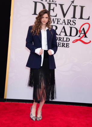 Celebrity arrivals for The Devil Wears Prada 2 at Lincoln Center Featuring: Barbara Palvin Where: New York, New York, United States When: 20 Apr 2026 Credit: Janet Mayer INSTARimages.com EDITORIAL USE ONLY. NOT FOR USE BY NEWSPAPERS BASED IN THE UK. Copyright: xx instar55631640