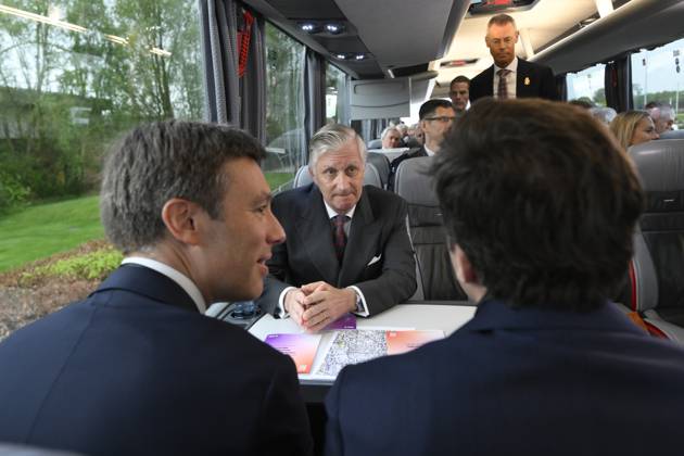 Interregional Royal Visit to WalloniaFlanders 2026 TUBIZE, BELGIUM - APRIL 21: King Philippe of Belgium pictured on his way to the first leg of the interregional Royal Visit to WalloniaFlanders on April 21, 2026 in Tubize, Belgium, 21 04 2026 Tubize Belgium  Copyright: xPhilipxReynaersx