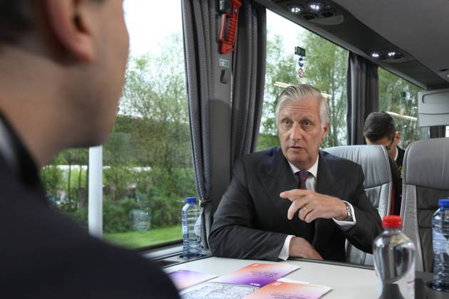 Interregional Royal Visit to WalloniaFlanders 2026 TUBIZE, BELGIUM - APRIL 21: King Philippe of Belgium pictured on his way to the first leg of the interregional Royal Visit to WalloniaFlanders on April 21, 2026 in Tubize, Belgium, 21 04 2026 Tubize Belgium  Copyright: xPhilipxReynaersx
