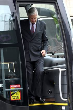 Interregional Royal Visit to WalloniaFlanders 2026 LOUVAIN - LA-NEUVE, BELGIUM - APRIL 21: King Philippe of Belgium pictured visiting Odoo during the first Interregional Royal Visit to WalloniaFlanders on April 21, 2026 in Louvain - La-Neuve, Belgium, 21 04 2026 Louvain - La-Neuve Belgium  Copyright: xPhilipxReynaersx