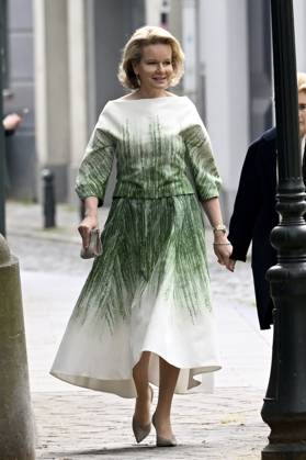 Queen Mathilde presents the Queen Mathilde Prize 2026 BRUSSELS, BELGIUM - APRIL 21 : Queen Mathilde pictured ahead to the Queen Mathilde Prize at the Royal Palace in Brussels. Every year, the Queen Mathilde Fund (FRM) supports inspiring initiatives aimed at helping vulnerable children and young people to build their lives and look to the future on April 21, 2026 in Brussels, Belgium, 21 04 2026 Brussels Belgium  Copyright: xDidierxLebrunx