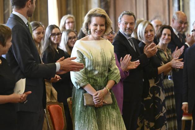 Queen Mathilde presents the Queen Mathilde Prize 2026 BRUSSELS, BELGIUM - APRIL 21 : Queen Mathilde presents the Queen Mathilde Prize at the Royal Palace in Brussels. Every year, the Queen Mathilde Fund (FRM) supports inspiring initiatives aimed at helping vulnerable children and young people to build their lives and look to the future on April 21, 2026 in Brussels, Belgium, 21 04 2026 Brussels Belgium  Copyright: xDidierxLebrunx