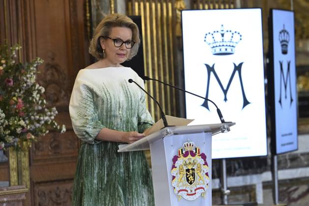 Queen Mathilde presents the Queen Mathilde Prize 2026 BRUSSELS, BELGIUM - APRIL 21 : Queen Mathilde presents the Queen Mathilde Prize at the Royal Palace in Brussels. Every year, the Queen Mathilde Fund (FRM) supports inspiring initiatives aimed at helping vulnerable children and young people to build their lives and look to the future on April 21, 2026 in Brussels, Belgium, 21 04 2026 Brussels Belgium  Copyright: xDidierxLebrunx