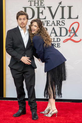 April 20, 2026, New York, United States: (L-R) Dylan Sprouse and Barbara Palvin attend The Devil Wears Prada 2 New York premiere at Lincoln Center. New York United States  - ZUMAs197 20260420_aaa_s197_386 Copyright: xRonxAdarx
