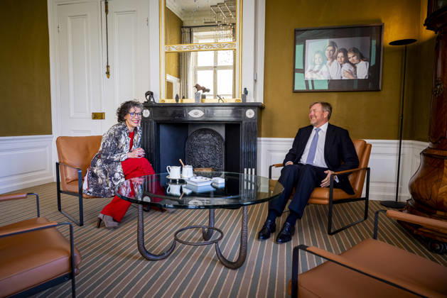 21-04-2026 Palace King Willem-Alexander during a meeting with Minister Heleen Herbert van Economische Zaken en Klimaat at palace Huis ten Bosch in The Hague. Â  Copyright: xPPEx