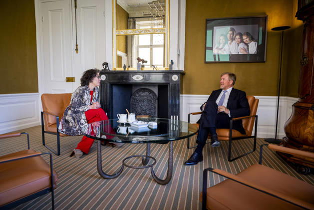 21-04-2026 Palace King Willem-Alexander during a meeting with Minister Heleen Herbert van Economische Zaken en Klimaat at palace Huis ten Bosch in The Hague. Â  Copyright: xPPEx