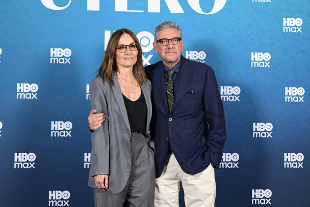 Rome: Barberini Cinema. Photocall for the HBO Max series In Utero. Pictured: Maria Solo Tognazzi, Sergio Castellitto  Copyright: xMaurizioxD Avanzox xipa-agency.netx xDxAvanzo Provvisionatox IPA_Agency_IPA74120780