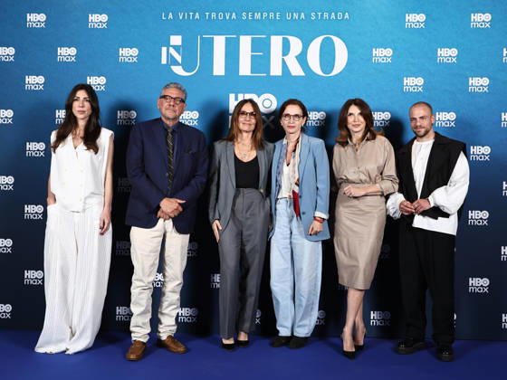 Rome, Barberini Cinema, photocall for the HBO Max series In Utero. Pictured: Thony, Sergio Castellitto, Maria Sole Tognazzi, Maria Pia Calzone, and Alessio Fiorenza.  Copyright: xMarcoxProvvisionatox xipa-agency.netx xDxAvanzo Provvisionatox IPA_Agency_IPA74121080