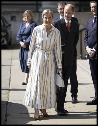. 21 04 2026. London, United Kingdom. Prince Edward and Sophie, the Duke and Duchess of Edinburgh ,arriving at the British Museum in London to view design recommendations for The Queen Elizabeth Memorial, on the 100th anniversary of the birth of Queen Elizabeth II.  xStephenxLockx xi-Imagesx IIM-26717-0038