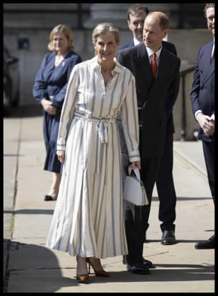 . 21 04 2026. London, United Kingdom. Prince Edward and Sophie, the Duke and Duchess of Edinburgh ,arriving at the British Museum in London to view design recommendations for The Queen Elizabeth Memorial, on the 100th anniversary of the birth of Queen Elizabeth II.  xStephenxLockx xi-Imagesx IIM-26717-0041