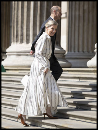 . 21 04 2026. London, United Kingdom. Prince Edward and Sophie, the Duke and Duchess of Edinburgh ,arriving at the British Museum in London to view design recommendations for The Queen Elizabeth Memorial, on the 100th anniversary of the birth of Queen Elizabeth II.  xStephenxLockx xi-Imagesx IIM-26717-0043