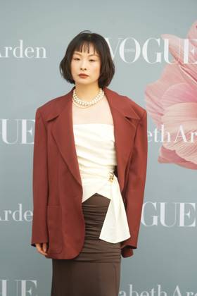 Chacha Huang at photocall for premiere perfum Eternal Aura in Madrid on Tuesday, 21 April 2026. Cordon Press 