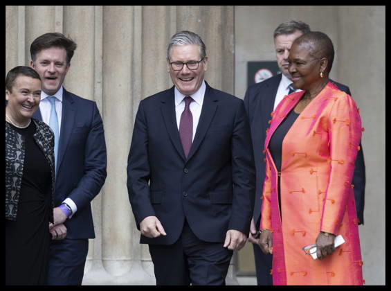 . 21 04 2026. London, United Kingdom. UK Prime Minister Keir Starmer leaving the British Museum in London after viewing design recommendations for The Queen Elizabeth Memorial, on the 100th anniversary of the birth of Queen Elizabeth II.  xStephenxLockx xi-Imagesx IIM-26717-0051