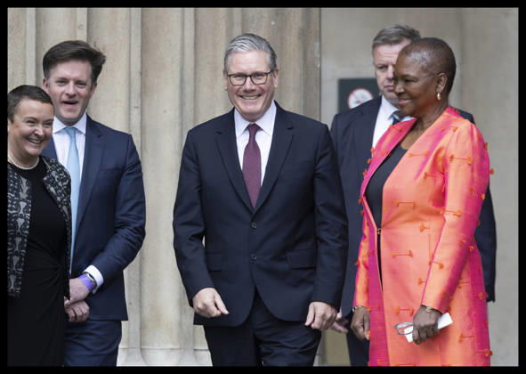 . 21 04 2026. London, United Kingdom. UK Prime Minister Keir Starmer leaving the British Museum in London after viewing design recommendations for The Queen Elizabeth Memorial, on the 100th anniversary of the birth of Queen Elizabeth II.  xStephenxLockx xi-Imagesx IIM-26717-0053