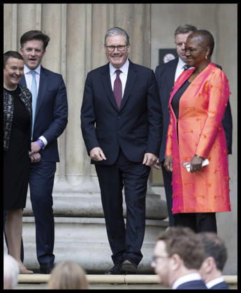 . 21 04 2026. London, United Kingdom. UK Prime Minister Keir Starmer leaving the British Museum in London after viewing design recommendations for The Queen Elizabeth Memorial, on the 100th anniversary of the birth of Queen Elizabeth II.  xStephenxLockx xi-Imagesx IIM-26717-0054