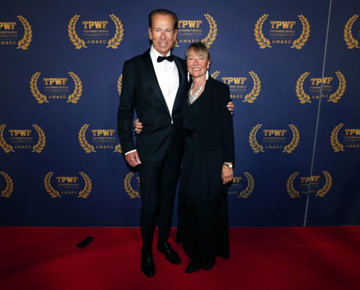 GÖTEBORG, SWEDEN 20260421 Per and Marit Jacobsson arrive at The Perfect World Foundation Award gala at the Stock Exchange in Gothenburg GÖTEBORG SWEDEN x9200x  Copyright: xBjörnxLarssonxRosvall TTx THE PERFECT WORLD FOUNDATION AWARD 2026 NjjKd3uE_sc