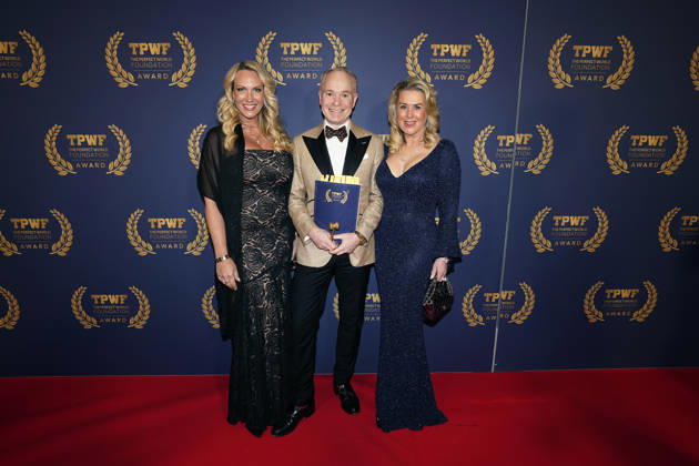 GÖTEBORG, SWEDEN 20260421 Rebecka Gunnarsson, Peder Lamm and Jessika Lundström arrive at The Perfect World Foundation Award gala at the Stock Exchange in Gothenburg GÖTEBORG SWEDEN x9200x  Copyright: xBjörnxLarssonxRosvall TTx THE PERFECT WORLD FOUNDATION AWARD 2026 9zmbv7KL4is