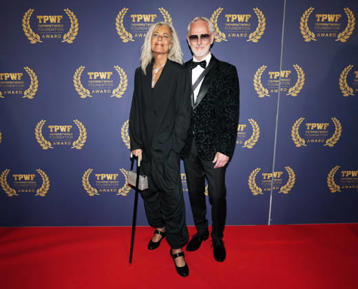 GÖTEBORG, SWEDEN 20260421 Carina Svenningsson and Uno Svenningsson arrive at The Perfect World Foundation Award gala at the Stock Exchange in Gothenburg GÖTEBORG SWEDEN x9200x  Copyright: xBjörnxLarssonxRosvall TTx THE PERFECT WORLD FOUNDATION AWARD 2026 tv4SuSfXJsQ