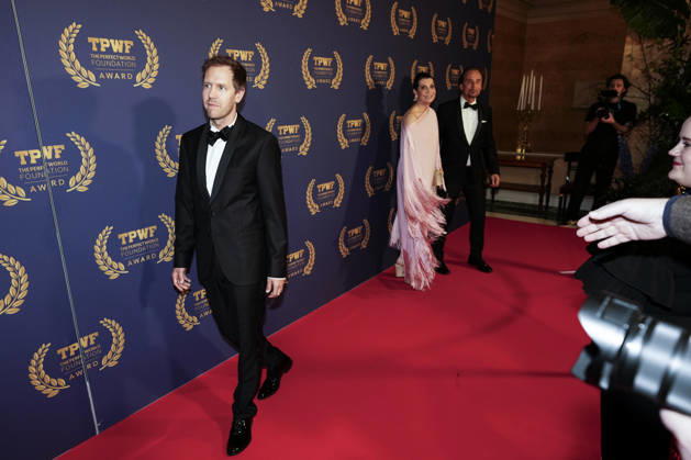 GOTHENBURG, SWEDEN 20260421 Sebastian Vettel arrives at The Perfect World Foundation Award gala at the Gothenburg Stock Exchange GOTHENBURG SWEDEN x9200x  Copyright: xBjörnxLarssonxRosvall TTx THE PERFECT WORLD FOUNDATION AWARD 2026 wHas2euU2gM