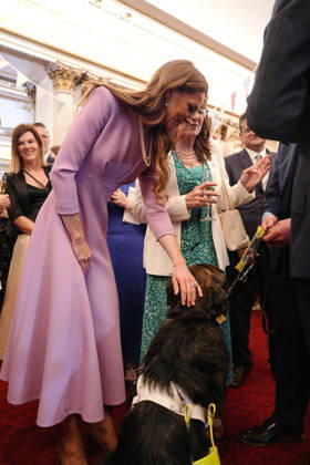 . 21 04 2026. London, United Kingdom. Kate Middleton, the Princess of Wales, at a reception at Buckingham Palace in London, to celebrate the100th anniversary of the birth of Queen Elizabeth II.  xi-Imagesx xPoolx IIM-26717-0062