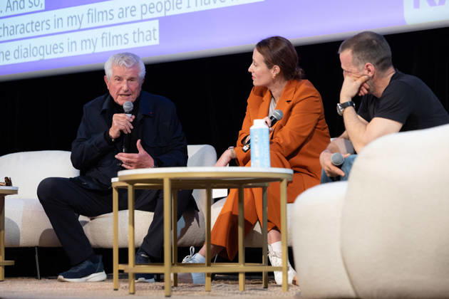 2nd World AI Film Festival - Conference - Cannes Claude Lelouch and Mathieu Kassovitz give a conference during the 2nd World AI Film Festival (WAIFF) at the Miramar theatre. France on April 21, 2026. Photo by Shootpix ABACAPRESS.COM Cannes France  Copyright: xShootpix ABACAx
