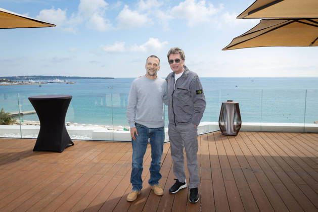 2nd World AI Film Festival - Photocall - Cannes Mathieu Kassovitz and Jean-Michel Jarre attend the photocall of the 2nd World AI Film Festival (WAIFF) at the Marriott hotel in Cannes. France on April 21, 2026. Photo by Shootpix ABACAPRESS.COM Cannes France  Copyright: xShootpix ABACAx