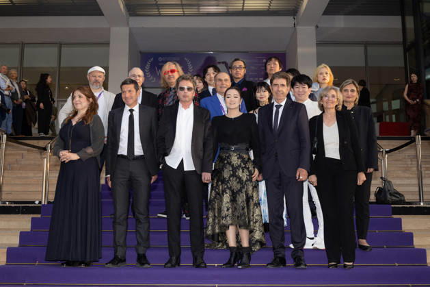 2nd World AI Film Festival Opening ceremony photocall - Cannes Agnès Jaoui, President of the Jury, David Lisnard, mayor of Cannes, Jean-Michel Jarre, Gong Li, Charles-Ange Ginesy and Jury members attend the 2nd World AI Film Festival (WAIFF) opening ceremony photocall at the Palais des Festivals in Cannes, France on April 21, 2026. Photo by Shootpix ABACAPRESS.COM Cannes France  Copyright: xShootpix ABACAx