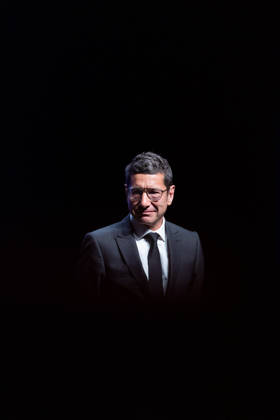 2nd World AI Film Festival Opening Ceremony - Cannes David Lisnard during the 2nd World AI Film Festival (WAIFF) opening ceremony at the Palais des Festivals in Cannes. France on April 21, 2026. Photo by Shootpix ABACAPRESS.COM Cannes France  Copyright: xShootpix ABACAx