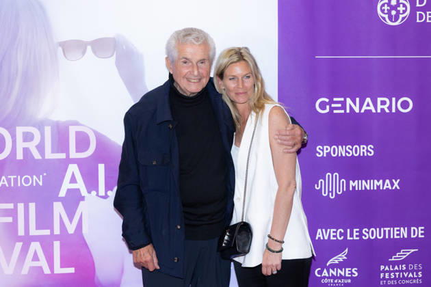 2nd World AI Film Festival Opening ceremony photocall - Cannes Claude Lelouch and daughter Sarah Lelouch attend the 2nd World AI Film Festival (WAIFF) opening ceremony photocall at the Palais des Festivals in Cannes, France on April 21, 2026. Photo by Shootpix ABACAPRESS.COM Cannes France  Copyright: xShootpix ABACAx