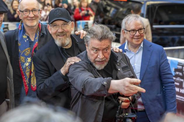 ABB 4VONHIER- Peter Lohmeyer (Schauspieler), Dietmar Bär Baer (Schauspieler), Armin Rohde (Schauspieler), Joachim Krol (Schauspieler) zu Gast auf dem roten Teppich bei der WDR TV Film Premiere Vier von Hier in der Lichtburg, Kinopremiere in Essen am 21.94.2026