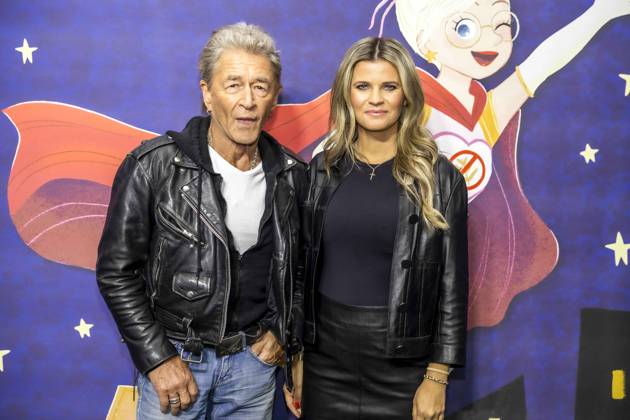 ABB MAFFAYBUCH - Peter Maffay und Frau Hendrikje Balsmeyer bei der Vorstellung Kinderbuchveroeffentlichung Der unerwuenschte Gast von Hendrikje Balsmeyer,mit einem Vorwort von Peter Maffay im Music Store Koeln am 21.02.2026 in Koeln