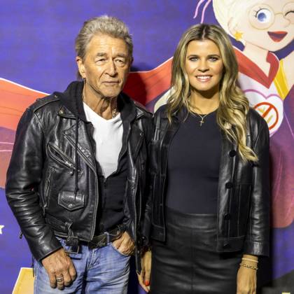 ABB MAFFAYBUCH - Peter Maffay und Frau Hendrikje Balsmeyer bei der Vorstellung Kinderbuchveroeffentlichung Der unerwuenschte Gast von Hendrikje Balsmeyer,mit einem Vorwort von Peter Maffay im Music Store Koeln am 21.02.2026 in Koeln