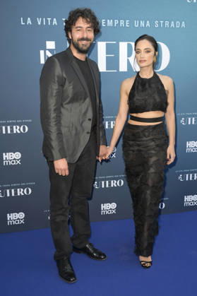 Michele Rosiello und Denise Capezza bei der Premiere der HBO Max-Serie In Utero im Cinema Barberini. Rom, 21.04.2026